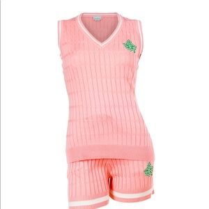 Ivy Box pink knit short set (AKA sorority members only)